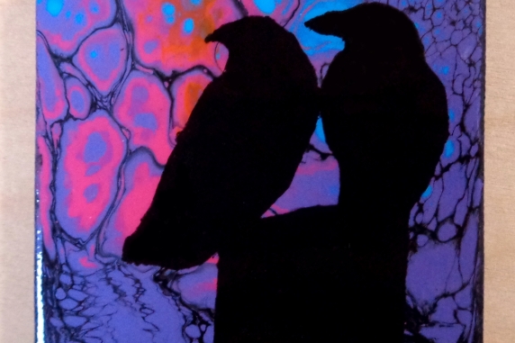 Crow painting