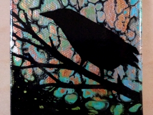 Crow II painting